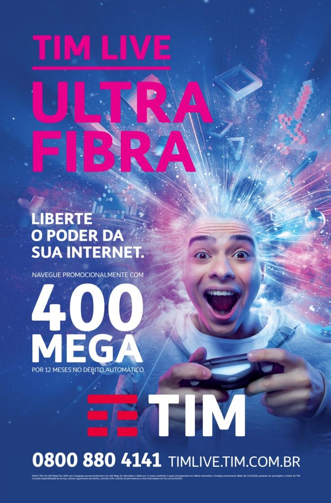 Internet TIM Fibra é ultravelocidade para a sua banda larga