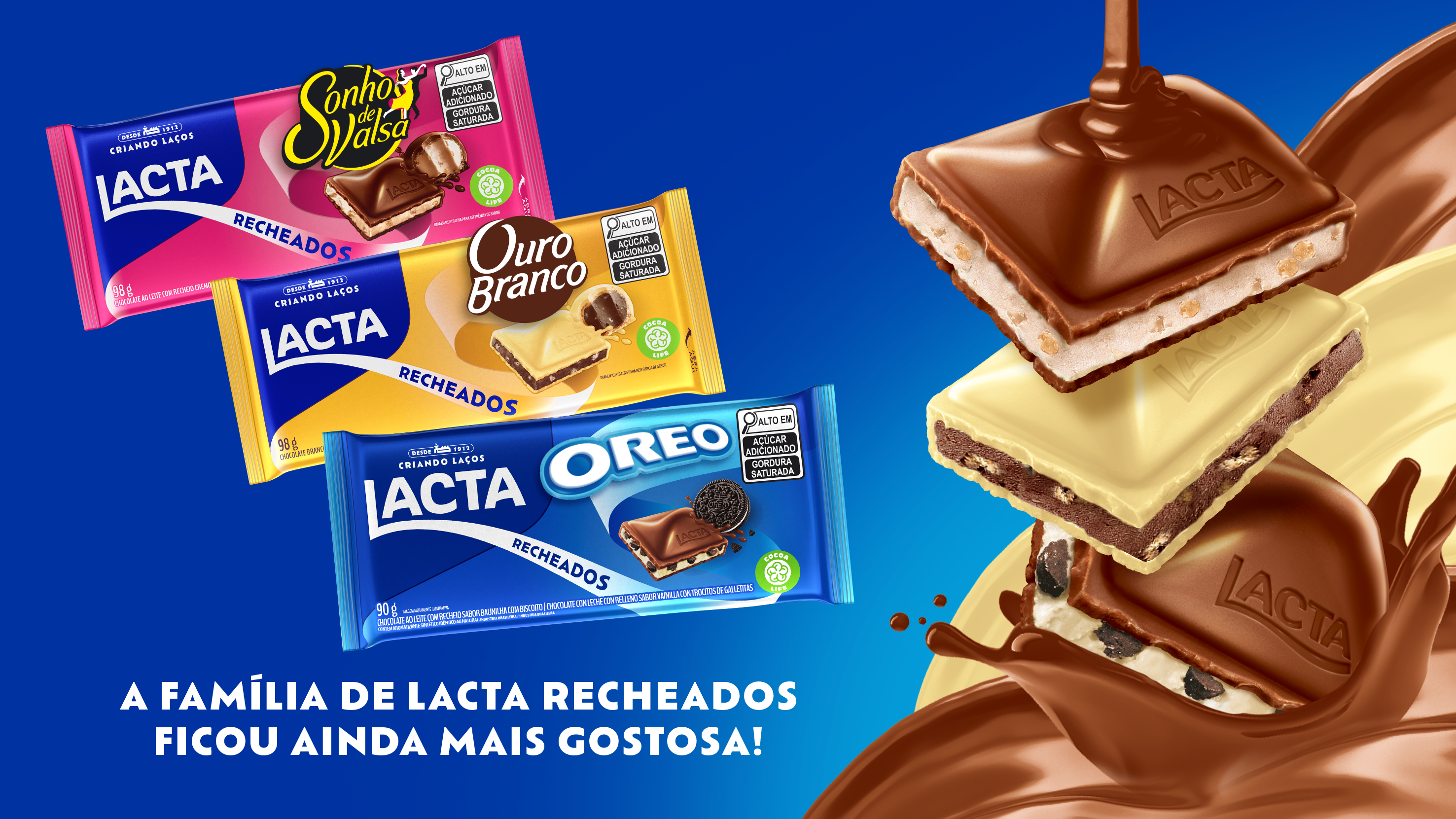Lacta expande portfólio e surpreende com o lançamento de barras de chocolate  Sonho de Valsa e Ouro Branco - ABC da Comunicação